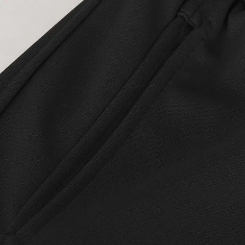Vista 4 de Pantalones deportivos de forro polar para mujer, pantalones deportivos de entrenamiento con parte inferior de cincha, pantalones deportivos holgados