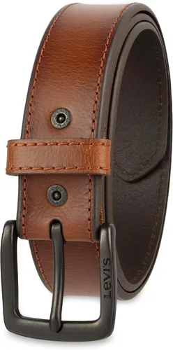 Vista 7 de Levi's Cinturón casual de doble remache para hombre Negro