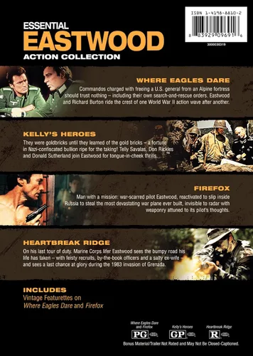 Vista 2 de Essential Eastwood Action Collection (Firefox Heartbreak Ridge Kelly's Heroes Where Eagles Dare)
