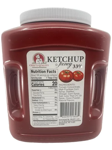 Vista 2 de Chef's Quality Fancy Ketchup 33% - Jarra de 114 oz