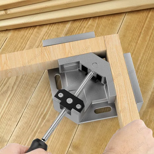 Vista 3 de Housolution Abrazadera de ángulo recto, [2 PACK] Aleación de aluminio de 90