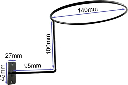 Vista 2 de Paquete de 12 soportes para casco de pared, ganchos para cascos, abrigos, pelucas, bolas, bufandas, gorras