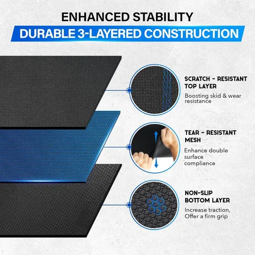 Vista 2 de YES4ALL Exercise Mat for Home Gym, Fitness Workout Mats