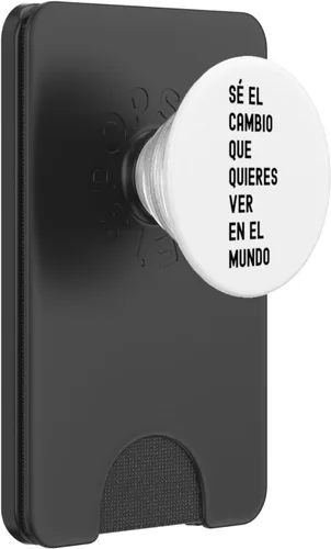 Vista 7 de Sé El Cambio Que Quieres Ver En El Mundo PopSockets Standard PopGrip