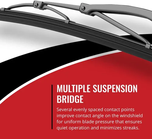 Vista 4 de Sixity S1 - Limpiaparabrisas delantero compatible con Chevy S10 Blazer All-season windshield wiper blades with a precise fit for streak-free