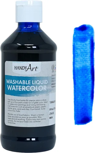 Vista 30 de Handy Art Acuarela líquida lavable de 8 onzas, azul