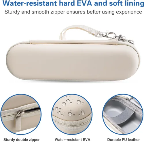 Vista 5 de ProCase Estuche de viaje para cepillo de dientes Oral-B y Sonicare - Beige