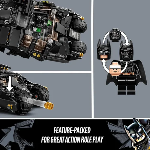 Vista 5 de LEGO DC Batman Batmobile Tumbler: Enfrentamiento con el Espantapájaros 76239 (422 Piezas)