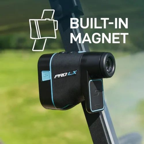 Vista 8 de Telémetro láser Shot Scope PRO LX 2023 con tecnología de pendiente adaptativa mejorada e imán de carrito integrado Azul