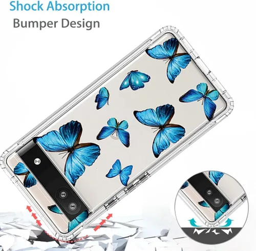 Vista 7 de Funda para Pixel 6A, (no compatible con Pixel 6) GX7AS con protector de pantalla de vidrio templado, suave 360 cuerpo completo a prueba de golpes