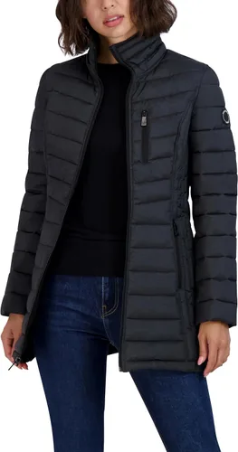 Vista 2 de Nautica Women's 34 Midweight Stretch Puffer Jacket with Hood