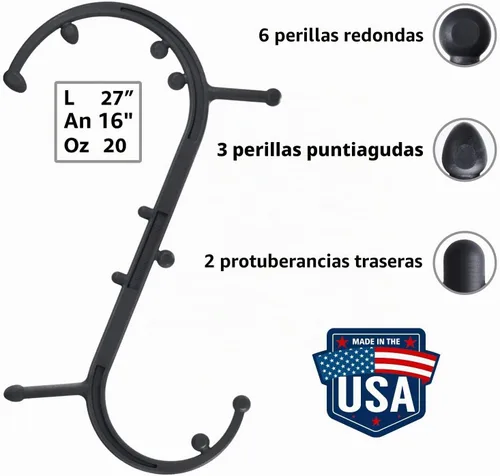Vista 4 de Herramienta para automasaje Body Back Company, terapia de punto de activación, Negro, 1