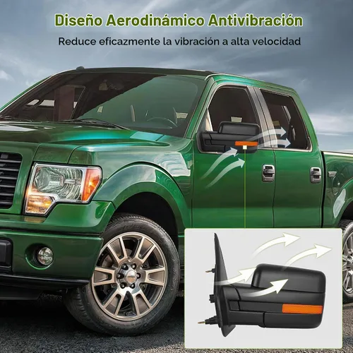 Vista 5 de AUTOSAVER88 Espejo de remolque compatible con Ford F150 2004-2014 lado