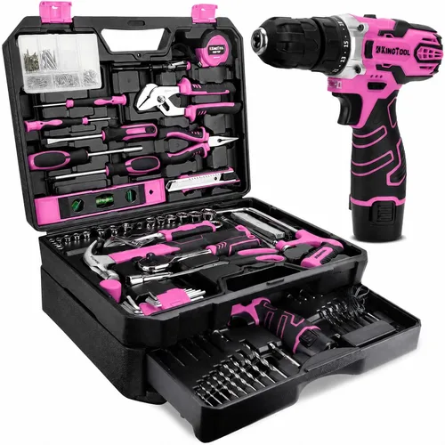 Vista 10 de KingTool Juego de herramientas de 276 piezas con taladro eléctrico