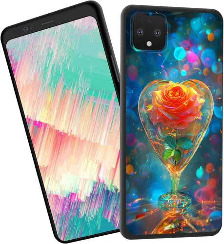 Vista 514 de Funda delgada para Google Pixel 4 XL, funda delgada de silicona de TPU suave a prueba de golpes para Google Pixel 4 XL, astronauta Galaxy