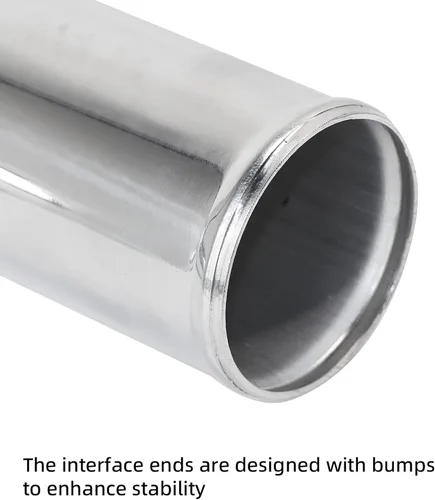 Vista 2 de Tubo de aluminio rectificado en aluminio, OD 1.5 pulgadas (38 mm), longitud de 18.00 pulgadas (457 mm) Tubo de admisión Tubo universal sin costuras