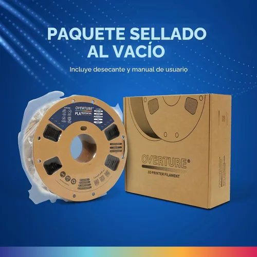 Vista 8 de Overture PLA Plus (PLA+) Filamento de 1/16 pulgadas, dureza mejorada con rollo PLA, con superficie de construcción 3D de 7.87 × 7.87 pulgadas, PLA