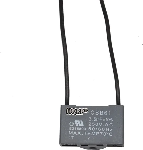 Vista 30 de HQRP Condensador de ventilador de techo CBB61 1uf+2uf de 3 cables listado UL