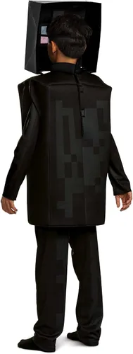 Vista 5 de Disguise Enderman Minecraft - Disfraz infantil de lujo