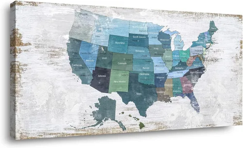 Vista 8 de Lienzo decorativo para pared, diseño de mapa del mundo, diseño de mapa del mundo de la oficina, imágenes para decoración de sala de estar, mapa