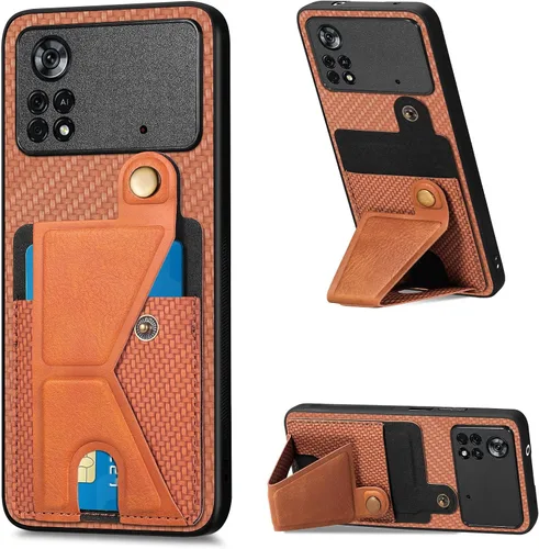 Vista 198 de Funda para Oppo K10x / OnePlus Nord CE 2 Lite 5G Funda para Realme 9 5G / 9 Pro / Q5 / V25 Funda de piel sintética con ranuras para tarjetas
