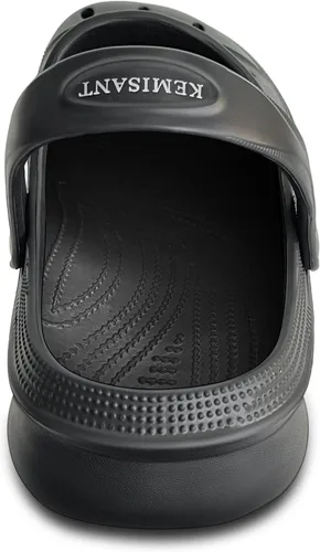 Vista 3 de KEMISANT Zuecos para hombre, unisex, sin cordones, para jardín, zapatos limpiadores, zapatos de trabajo en casa, acolchados, de apoyo