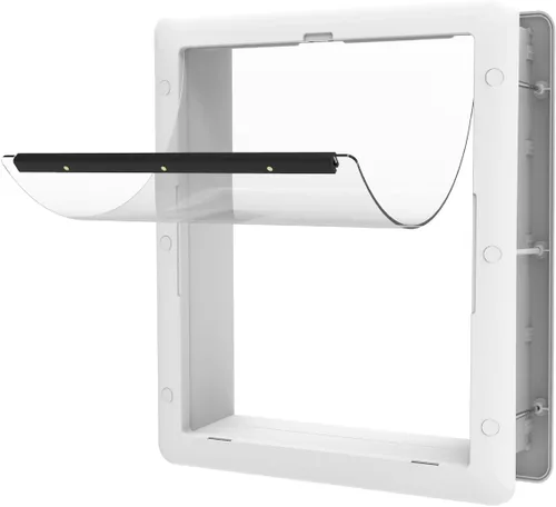 Vista 9 de Hakuna Pets Puerta esencial para mascotas, grande, color negro