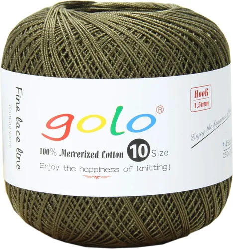Vista 95 de Golo - 3 bolas de hilo de ganchillo tamaño 10, hilo de crochet para tejer a mano 102