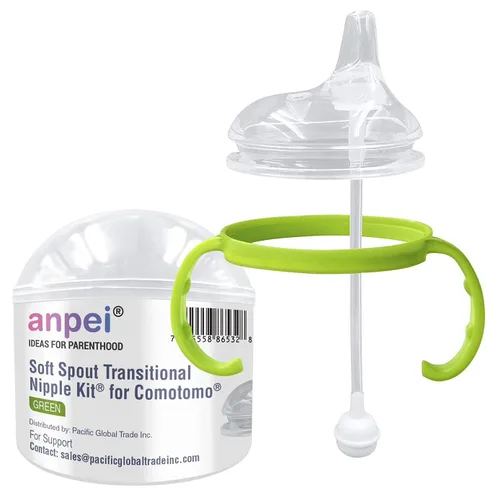 Vista 9 de Ultimate Weaning and Transitional Nipple Kit compatible con biberones Comotomo de 5 oz y 8 oz a partir de 4 meses