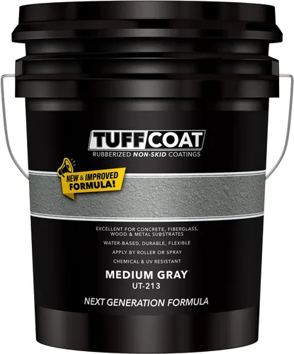 Vista 10 de TUFF Coat UT-100 revestimiento antiderrapante, 1 galón Blanco