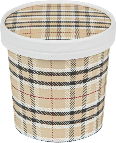 Vista 17 de Restaurantware Bio Tek - Tapas para sopa de papel azul, 200 desechables, 12 onzas, redondas, estilo moderno, herméticas, se venden por separado Azul