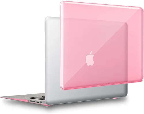 Vista 11 de UESWILL Compatible con carcasa rígida transparente brillante para MacBook Air de 11 pulgadas, modelo A1370 A1465, color negro