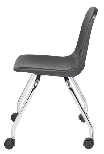 Vista 4 de FDP - Silla escolar móvil de 18 pulgadas con ruedas para niños, adolescentes y adultos, asiento ergonómico para aprendizaje en casa, aula u oficina