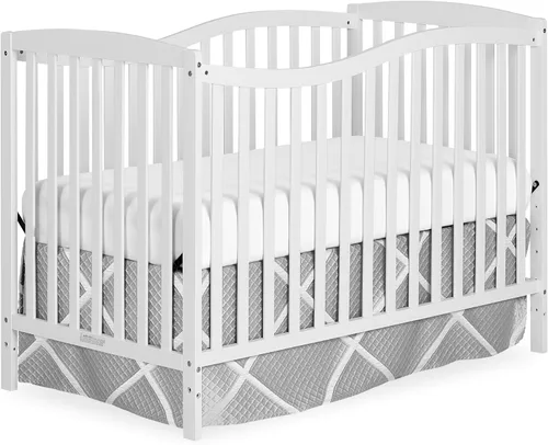 Vista 12 de Dream On Me Chelsea - Cuna convertible 5 en 1 de color negro, certificación JPMA 4-Position Mattress Support, Converts to Toddler, Day and Full