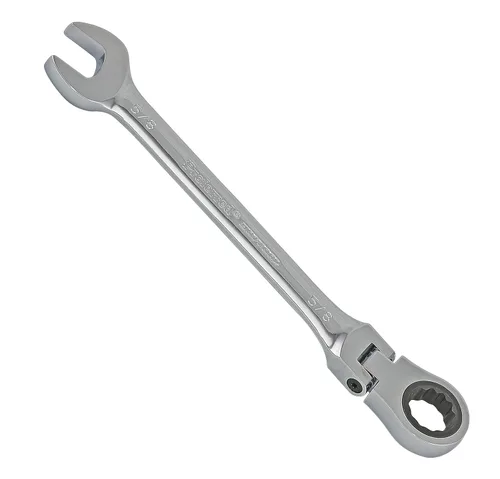 Vista 8 de T44008 Llave combinada de trinquete flexible, acabado cromado, 1/4