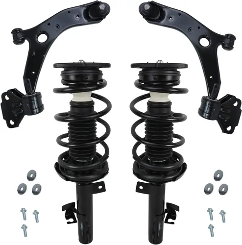Vista 71 de Detroit Axle - 4 piezas de brazos de control traseros para Ford C-Max, Focus, Mazda 3 5, Volvo C30, C70, S40, V50, 4 brazos de control superiores e