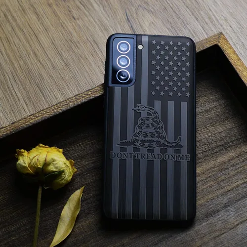Vista 8 de Carveit Funda de madera para Galaxy S22 [madera natural y TPU suave] a prueba de golpes, diseño de madera compatible con Samsung S22