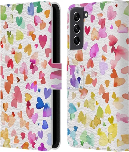 Vista 38 de Head Case Designs Officially Licensed Ninola Brushstrokes Multi Colorful Leather Wallet Case Compatible with Samsung Galaxy A07 4G