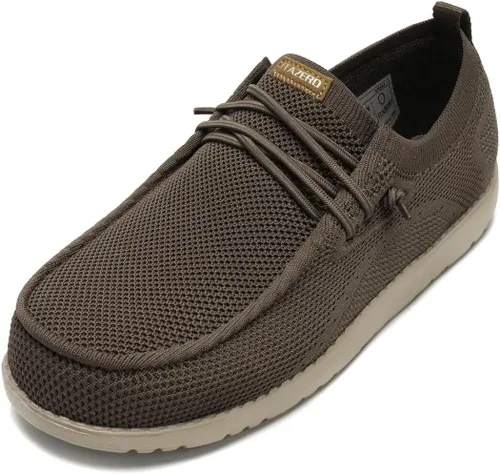 Vista 10 de 1TAZERO Zapatos sin cordones para hombre, extra anchos, ortopédicos, para diabéticos, cómodos para pies hinchados, con soporte de arco para fascitis