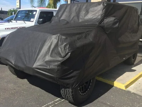Vista 2 de carscover ajuste personalizado 100% bloquea el sol 2004 – 2017 Jeep Wrangler Unlimited 4 Puerta SUV xtrashield Funda protectora para auto
