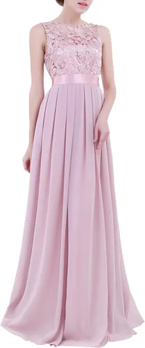 Vista 9 de Vestidos de invitada de boda para mujer, vestido largo de dama de honor, sin mangas, encaje floral, vestido de fiesta de cóctel Turquesa