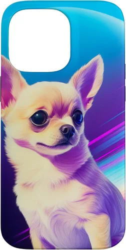 Vista 21 de Chihuahua Dog Retro Rainbow para Chihuahua Dog Lovers Case para iPhone 17