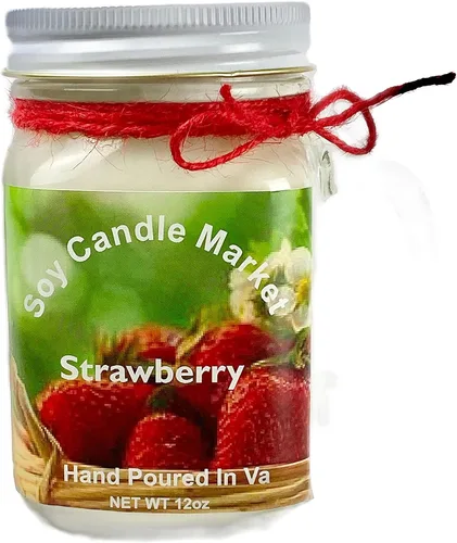 Vista 47 de Velas perfumadas de soja Velas hechas a mano y altamente aromáticas que queman hasta 85 horas en tarro de cristal, perfectas para decoración