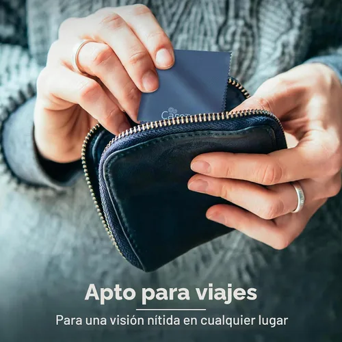 Vista 7 de Care Touch Paquete de 6 paños de limpieza para gafas de microfibra (azul marino)
