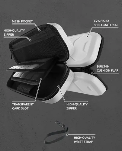 Vista 3 de Mumba Funda de transporte para Nintendo Switch (compatible con OLED), versión Plus bolsa protectora portátil de viaje para hoja, funda de batalla