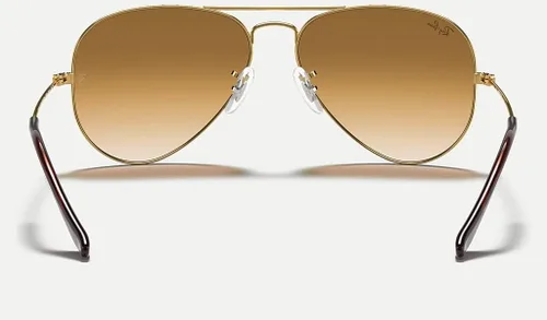 Vista 7 de Ray-Ban RB3025 - Lentes de sol de aviador de metal para hombre y mujer + paquete con kit de cuidado de gafas iWear de diseñador