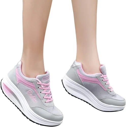 Vista 2 de JWSVBF Cute Sneakers for Women Trendy Knit Mesh Dress Sandals with Arch Support Loafers Shoes Casual Unisex Fashion Summer