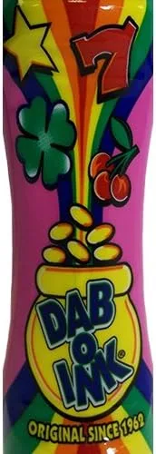 Vista 2 de Dab-O-Ink Seis Pack 4oz Pink Bingo Dauber