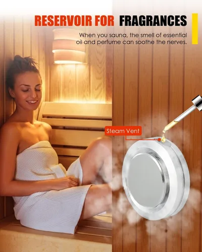 Vista 8 de CGOLDENWALL Generador de Vapor Comercial Autodrenante de 5KW Sistema de Ducha Generador de Baño de Vapor Doméstico Spa de 30 min a 12 Horas