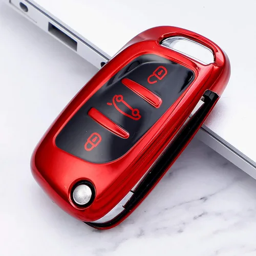 Vista 3 de EAUSO Carcasa protectora de TPU para llave de coche, para Peugeot Citroen C1 C2 C3 C4 C5 DS3 DS4 DS5 DS6